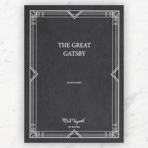 The manuscript of The Great Gatsby by F. Scott Fitzgerald