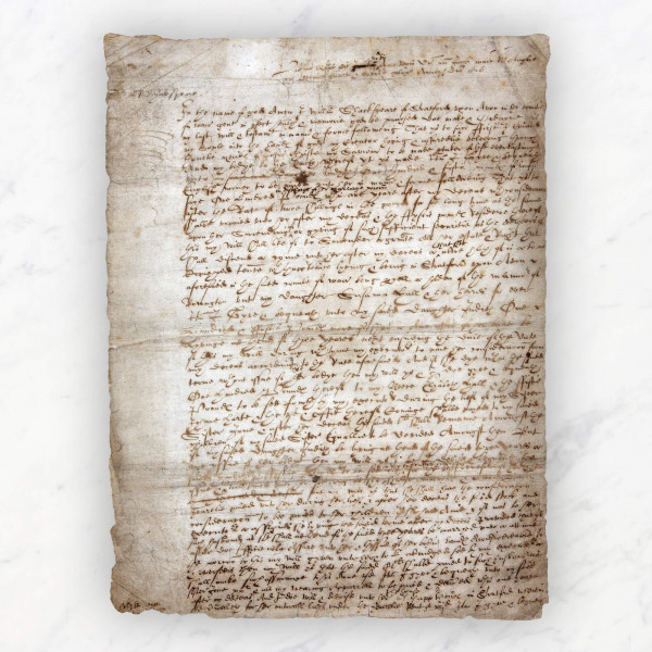 The manuscript for Shakespeare&rsquo;s Last will &amp; Testament