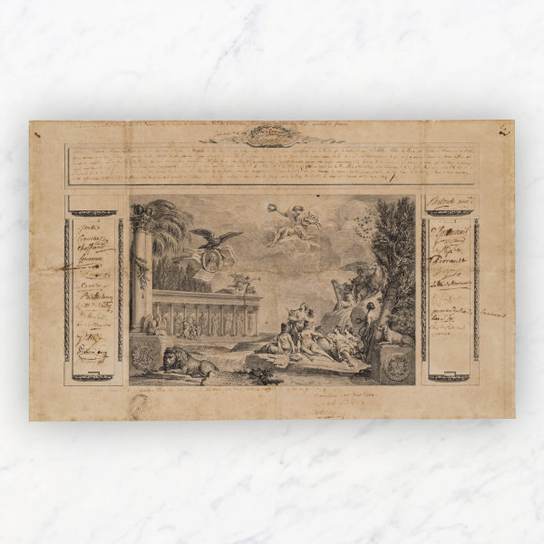 Un diplôme maçonnique signé Benjamin Franklin