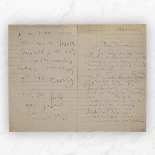 Lettre de la main gauche