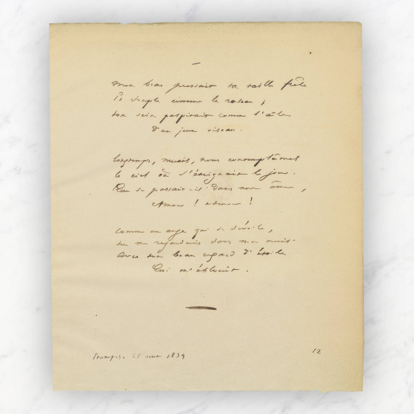 My arm pressed gently thy form