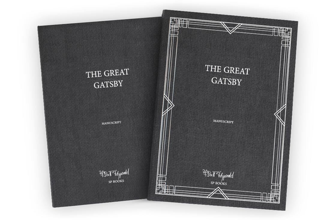the manuscript of Gatsby by SP Books