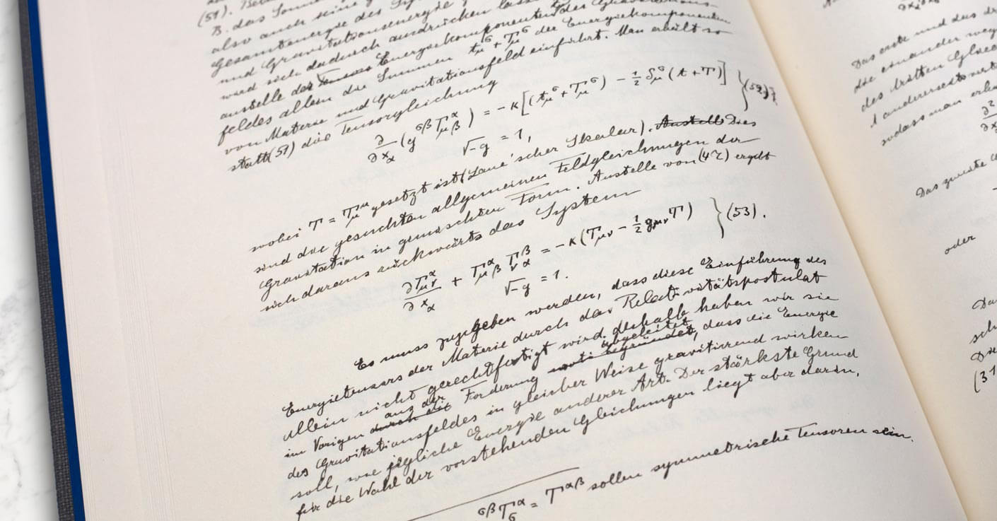 The Manuscript of the Theory of Relativity - equation 53