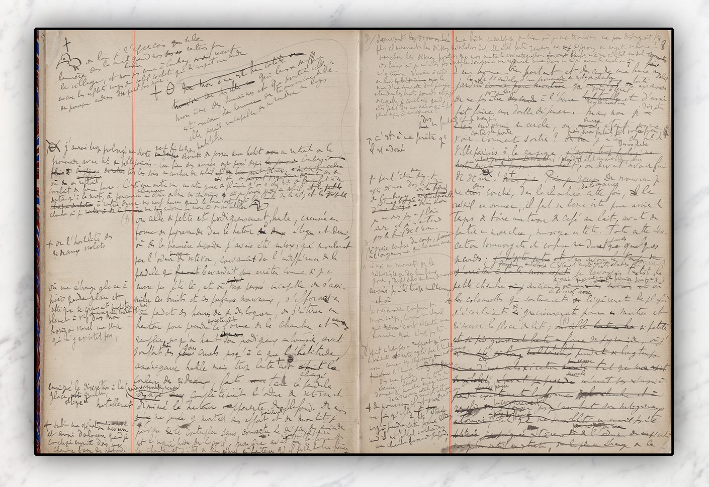 Le manuscrit de la madeleine de Marcel Proust