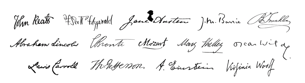 Authors and Writers' signatures