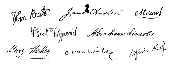 Writers' signatures