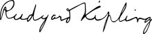 Signature Rudyard Kipling
