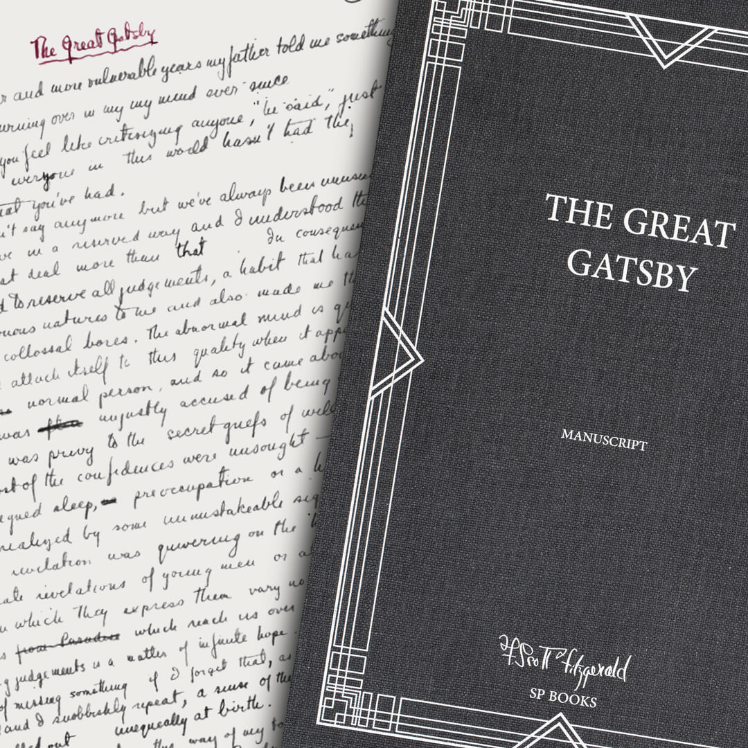 The manuscript of The Great Gatsby by F. Scott Fitzgerald